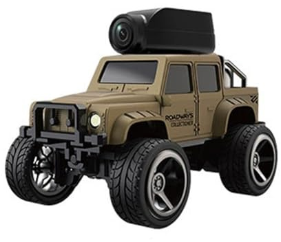 Onchdbfhuu 1:64 FPV-RC-Auto mit Allradantrieb, RC-Kamera, WLAN-App, Geländegängigkeit, Größe, Tragbares Interaktives Spielzeug für Kinder und Erwachsene B