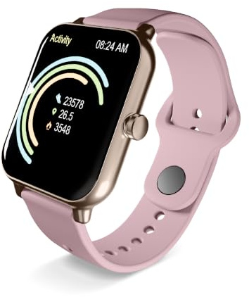 cellularline smartwatch Ion con schermo IPS da 1,83 pollici, monitoraggio attività e notifiche, rosa