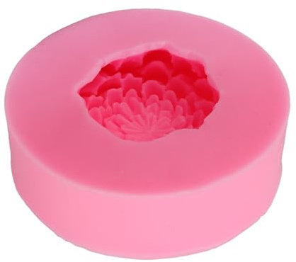 Ycauty Peony Flower Silicone Candle Molding Flexible and Reusable for Cake and Party Decorations Food Safe Material