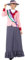Smiffys Deluxe Victorian Suffragette Costume, Grey & Pink with Dress, Sash & Hat, Historical Fancy Dress, Adult Dress Up Costumes