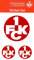 1. FC Kaiserslautern Autoaufkleber 3er Set - Logo rot - Aufkleber Sticker FCK - Plus Lesezeichen I Love Kaiserslautern