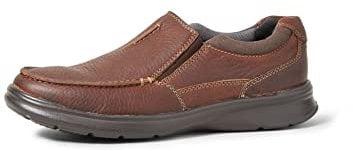 Clarks Men's Cotrell Free Loafer,Tobacco Leather, 8 UK Wide