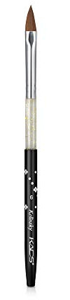 Pinceau en poils de martre Kolinsky pour ongles en acrylique, pour Nail Art, pose gel UV, vernis