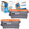 LOSMANN 2x Toner Kompatibel für Brother TN-2220 TN2220 TN-2010 TN2010 für HL-2250 DN DNR 2270 DW 2275 DW 2280 DW, MFC-7360 N Ne 7460 DN 7470 D 7860 DN DW,DCP-7055 DCP-7055W DCP-7057 DCP-7060 DCP-7060D