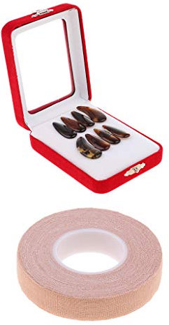 8 Teile/Paket Gu Zheng Nägel Chinesische Zither Finger Picks Band Für Guzheng Player