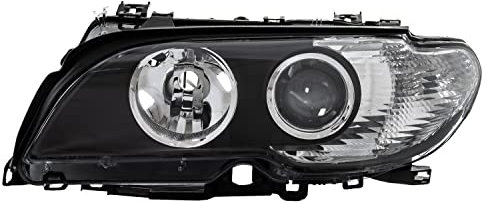 Halogen Scheinwerfer Hauptscheinwerfer Frontscheinwerfer links H7 schwarz für Model 3er Cabriolet E46