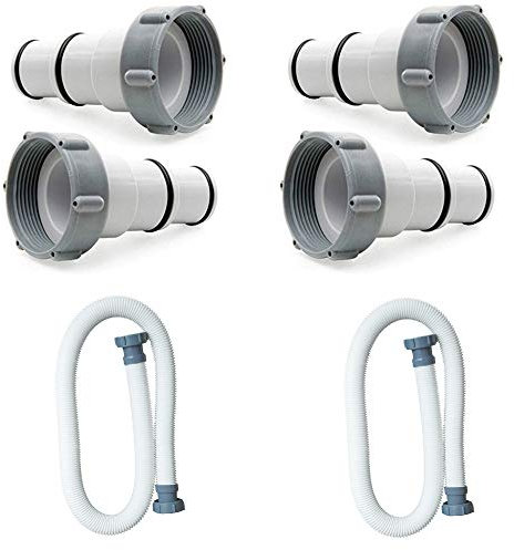 Intex Ersatz-Schlauchadapter A 2 Stück und 3,8 cm Durchmesser Poolpumpenschlauch 2 Stück