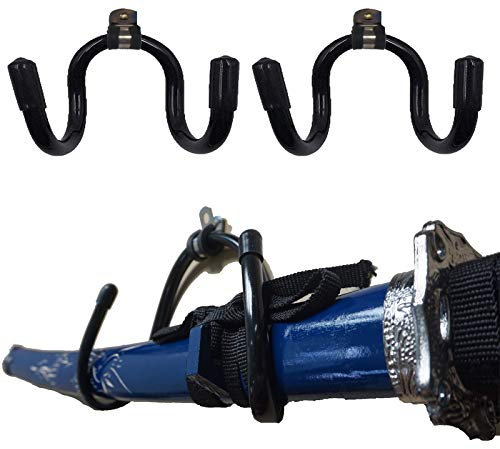 Universal Adjustable Wall Mount Rack - Sword Holder Sword Display Stand Hanger Sword Collection Rack Sword Organizer Storage Wall Hook for All Swords Samurai Sword Blade - No Sword - Hold 2 Swords
