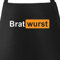 MoonWorks® Grill-Schürze für Männer Aufdruck Grillmeister | Bratwurst Parodie Porno Baumwollschürze Küchenschürze schwarz unisize