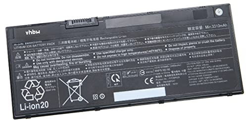 vhbw 1x Akku kompatibel mit Fujitsu LifeBook E558 (E5580M35YOGB), E558 (E5580M4511NL) Notebook (3490 mAh, 14,4 V, Li-Ion)