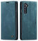 mvced Handyhülle Kompatibel mit OnePlus Nord,Premium Leder Flip Case Schutzhülle mit Standfunktion,Blau