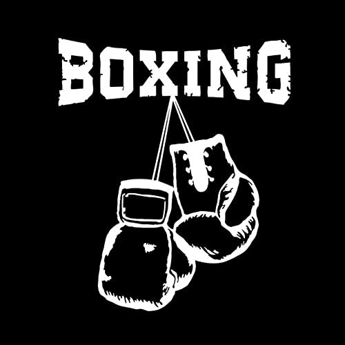SCSHY Auto-Aufkleber 11.1 * 13.1Cm Coolste Fitness Fight Boxing Grafik Auto Aufkleber Stoßstange Fenster Zubehör Vinyl