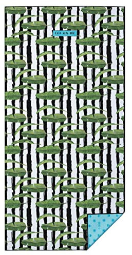 Lay On Me Strandtuch XXL Tropicals Strandtuch 100x200cm aus Mikrofaser (100% recycelt)