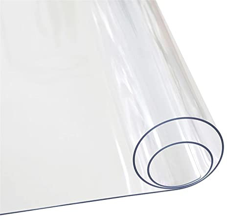 Werkbank Folie - Maß nach Wunsch - Auflage transparent 2mm PVC Werkstatt Werktisch Werkplatte Schutz (60x130cm)