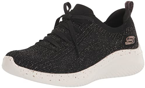 Skechers Femme Ultra Flex 3.0-Let's Dance Basket, Or Rose Noir, 37 EU