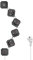 LogiLink LPS276U - Steckdosenleiste 4-Fach Schutzkontaktbuchsen (CEE 7/3) + 2X USB-A Schnellladeanschlüsse, flexibel in Jede Richtung drehbar, Kabellänge: 1,5 m