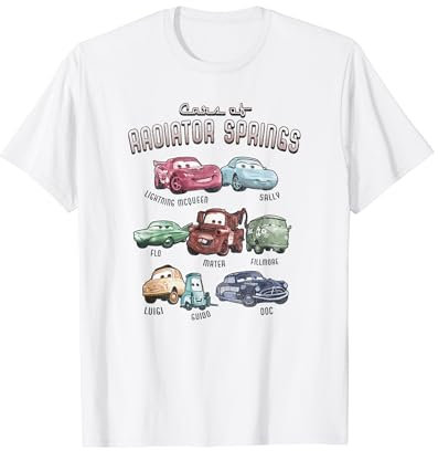 Disney Pixar Cars Cast Of Radiator Springs T-Shirt