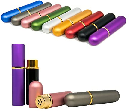 Inhalierstifte Für ätherische öle, 5pcs Naseninhalator Metall, Essential Oil Nasal Inhalers for DIY Aromatherapy Refillable ?Random Color?