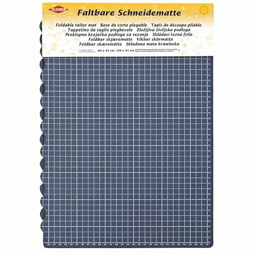 Schneideunterlage 30x45 faltbar Schneidmatte aufgefaltet 60 x 45 Schneidematte blau