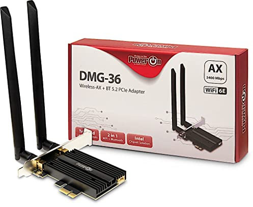 Inter-Tech DMG-36 Eingebaut WLAN/Bluetooth 5400 Mbit/s, Black