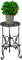 Woodside Heavy Duty Cast Iron Indoor/Outdoor Potted Plant Display Stand, Home & Garden Flower Pot Holder, Vintage Design