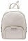 Michael Kors Jaycee Rucksack aus genarbtem Leder, mittelgroß, Hellcreme, Helles Cremeweiß, Medium, Jaycee