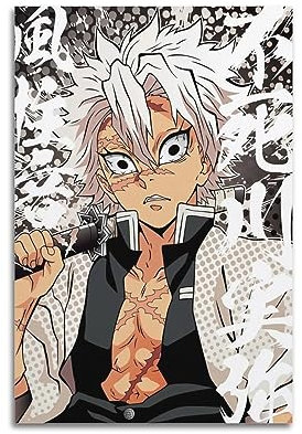 VZRSQZK Anime Demon Slayer Undead Kawa Minya Poster, dekoratives Gemälde, Leinwand, Wandposter und Kunstdruck, modernes Familienschlafzimmer-Dekor-Poster, 40 x 60 cm