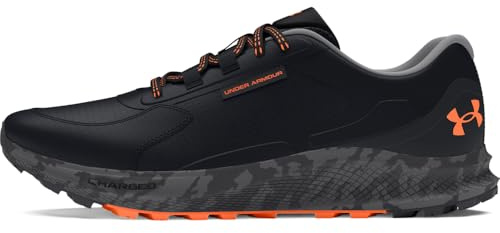 Under Armour Men's Charged Bandit Trail 3, (001) Black/Black/Orange Blast, 13, US