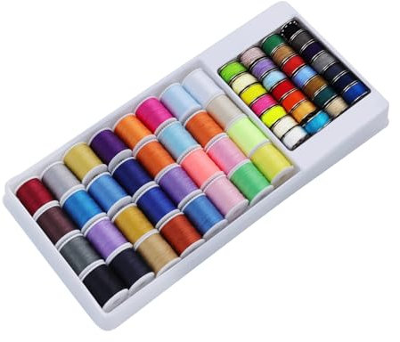 60 Farben Nähgarn Set für Nähmaschine Mix-Farben Garnrollen Nähmaschinengarn Wewing Thread Nähgarn Mix-Farben Faden Nähmaschine Nähseide Geeignet für Handnähen und Nähmaschine