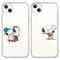 nurkorki [2 Stück Transparent Cartoon Handyhülle für iPhone 12/12 Pro Hülle 6,1,Silikon TPU Schutzhülle mit Chic Lustig Anime Muster Stoßfest Hüllen(für iPhone 12),Karikatur 2