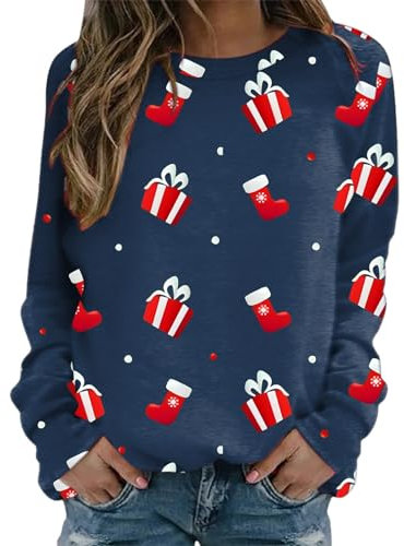 HHOP Weihnachten Damen Sweatjacke mit Kapuze Weihnachtspullover Damen lustig Bauchtasche Damen Damen Windbreaker clean Girl Clothes Sweatjacke Damen mit Kapuze schwarz Damen Oversized Sweatshirts