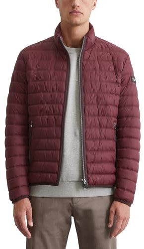 Marc O'Polo Herren Steppjacke mit Stehkragen leicht, Rot (Wine Berry), M