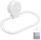 Anneau porte-serviettes en plastique blanc sans boulochage pour salle de bain et cuisine, accessoires muraux