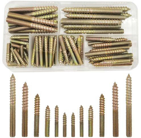 84 Pezzi Vite Doppia Filettatura Bullone Lunghezza M4/M5/M6, Bullone filettato a Doppia Estremità, Bullone filettato a Doppia Estremità(20/30/45/50/60 mm)
