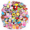 TOPWAYS Shoe Charms for Croc,Cartoon PVC Shoe Charms Decoration for Kids Teens Boys Girls Men Women Party Birthday Christmas Gifts Clog Decoration Cartoon Accessories(50PCS)