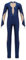 Yruioon Kinder Turnanzug Mädchen Gymnastikanzug Ganzkörper Trikot Mesh Patchwork Ballettanzug Langarm Eiskunstlauf Body Sport Overall Jumpsuit Marine Blau 170-176