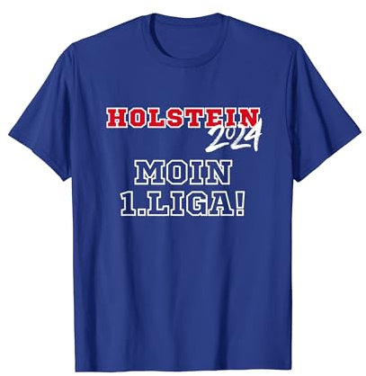 Holstein Stolle Fußball Kicken Fan Kiel Stadion blau weiss T-Shirt