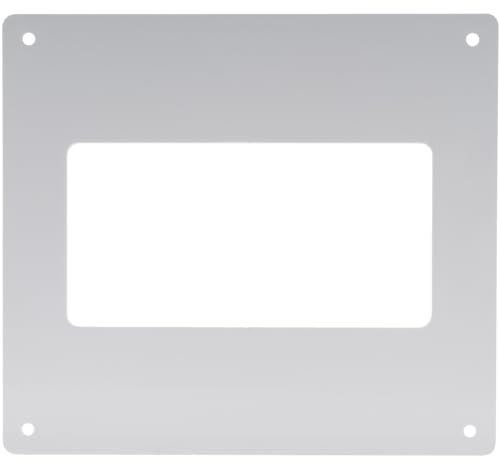 Vent Systems 110 x 55 mm rechteckiger Kanal Wandflansch – gerade oder flexible Rohreinlass- und -auslasshalterung – Lüftungsanschluss für Heizung, Kühlung – HVAC-System-Kanaladapter