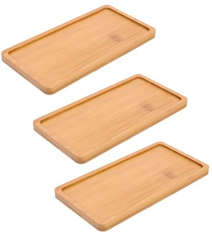 BESPORTBLE 3stücke Dekorativer Blumenuntersetzer Für Sukkulenten Und Pflanzen Rechteckige Blumentöpfe Mit Tray Für Innen Und Außenbereich