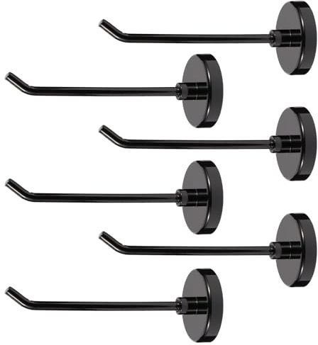 Bonsture 6pcs Magnetic Hooks, 3.0lb 4.2 Inch Long Heavy Duty Magnet Hooks