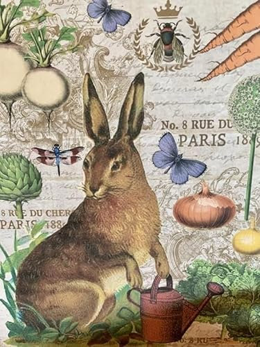 Metallschild mit Osterhasen-Motiv, Vintage-Stil, Metallic-Blech-Logo, Dekoration, 20,3 x 30,5 cm