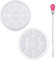 Rundes Tablett Silicone Molds,DIY Silicone Molds Tray,mit Rührstange,Silikonformen Tablett mit Rillen,Silikonform Harz Gießform Beton,Runde Ablageform Betonformen,Betonformen mit Rille
