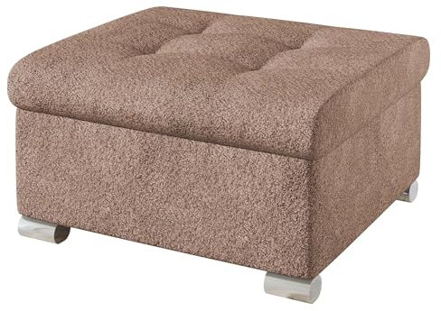 Mirjan24 Polsterhocker Niko klein Sitzbank Sitzhocker Fußbank Pouf Hocker Farbauswahl (Coral 45)