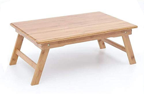 Laptop Bed Table,Large Folding Desk with Bed Tray 丨 Bamboo, Large Folding Notebook Table with Folding Legs (Size: 80x50x33.5cm)