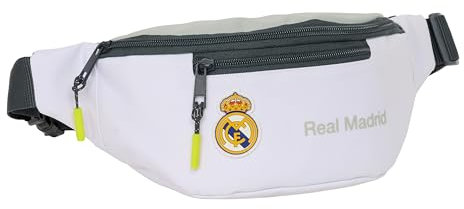 Real Madrid EQUIPACIÓN 25/26 - Riñonera con Bolsillo Exterior, Ideal para Jóvenes y Niños de Diferentes Edades, Cómoda y Versátil, Calidad y Resistencia, 23x9x12 cm