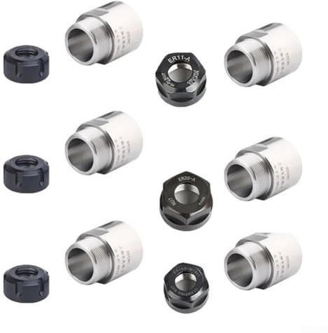Adapter für Motorspindel ER11 ER16 ER20 ER25 ER32 mit Mutter Zubehör (ER25-ER25 mit Mutter)