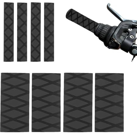 CEJAS 2 Pares Tapas Manetas Moto + 2 Pares Protectores de Freno, Manguito de Manijas de Motocicleta Termorretráctil Antideslizante, Resuelve Fácilmente el Envejecimiento de Las Manos Pegajosas