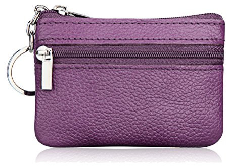 Share Hommes Femmes en Cuir véritable Portefeuille Porte-Monnaie (Violet)