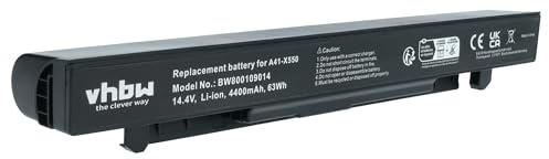 vhbw 1x Batterie Remplacement pour ASUS A41-X550, A41-X550A pour Ordinateur Portable (4400mAh, 14,4V, Li-ION)