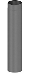 Ofenrohr / Kaminrohr / Rauchrohr, 750mm Länge und 150mm Durchmesser, grau
